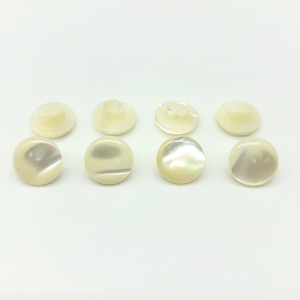 Natural Mother of pearl round beans for clothes button design cutting brown shell women clothes small size fashion design lady
