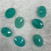 Natural Mother of pearl small beans cutting face cabochon oval shape for rings inlay design making amazon stone blue stone bombe