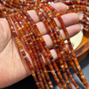 Natural Mother of pearl little beans for bracelet design pretty things red agate square shape women necklace DIY making 