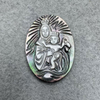 Natural Mother of pearl jesus design cutting oval shape cabochon carmo image for women pendant inlay making guadalupe design