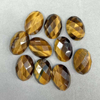 Natural Mother of pearl oval cabochon cutting tiger eyes rings inlay necklace making small beans women jewelry design using 