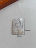 Natural Mother of pearl image cutting for pendant making bigger size embossment design women jewelry white shell animal 