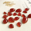 Natural Mother of pearl drop shape cabochon red agate earrings design women jewelry making opal stone small beans inlay design 