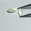 Natural Mother of pearl marquise shape cutting for earring inlay desing making white shell small beans cabochon jewelry bracelet 