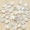 Natural Mother of pearl small flower design cutting colorful shell earrings design women jewelry making cabochon shape bombe face 