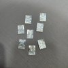 Natural Mother of pearl guadalupe design cutting square shape inlay jewelry white shell icons design cabochon small beans parts