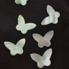 Natural Mother of pearl butterfly shape for necklace design making small beans cabochon yellow shell women bracelet DIY using