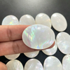 Natural Mother of pearl oval shape bigger pendant white shell for women jewelry DIY beans cutting cabochon fashion things 