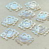 Natural Mother of pearl cabochon for watch design making flower shape small beans women jewelry inlay design rose design thin