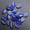 Natural Mother of pearl leaf shape carving bracelet making lapis stone small size jewelry parts for women necklace using things