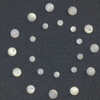 Natural Mother of pearl cabochon carving small beans for earrings design women jewelry making inlay bracelet design bombe shape 