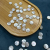 Natural Mother of pearl small beans cutting cabochon shape for women jewelry earrings design bombe face double carving 