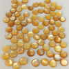 Natural Mother of pearl small cabochon for earrings design jewelry making inlay yellow shell bombe face rectangle design necklace 