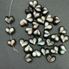 Natural Mother of pearl heart shape cabochon cutting bombe face pretty things for girls jewelry bracelet making necklace design parts