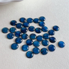 Natural Mother of pearl round cabochon for rings design making abalone shell blue color small beans jewelry inlay design women