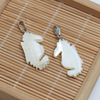 Natural Mother of pearl animal shape cutting for jewelry pendant making small fish design white color beads parts pretty things