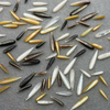 Natural Mother of pearl drop shape cutting thin long for earrings women jewelry fashion design for DIY making black color stone