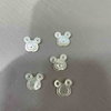 Natural Mother of pearl flower shape cutting animal design for earrings women pendant design making white shell prety image 