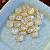Natural Mother of pearl flower shape cutting earring necklace making small beans jewelry DIY parts using for women bracelet