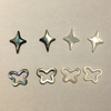 Natural Mother of pearl flower cutting earrings design jewelry beads necklace making for women DIY parts cabochon inlay jewelry