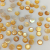 Natural Mother of pearl small cabochon yellow color for rings inlay making women necklace round shape parts bombe design 