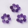 Natural Mother of pearl ball shape cutting small beans for chain design making crystal cabochon jewelry using colorful bracelet