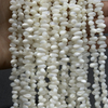 Natural Mother of pearl drop shape necklace round drop small beans white shell for women bracelet making fashion jewelry using
