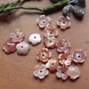 Natural Mother of pearl earrings design small flower cutting for women jewelry making beans by handmade chain parts rings 