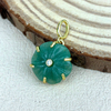 Natural Mother of pearl flower pendant design aventurine stone cabochon jewelry inlay green agate colorful lady jewelry making 