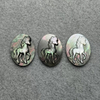 Natural Mother of pearl animal shape cutting cabochon pendant design jewelry inlay making embossment design women earrings 