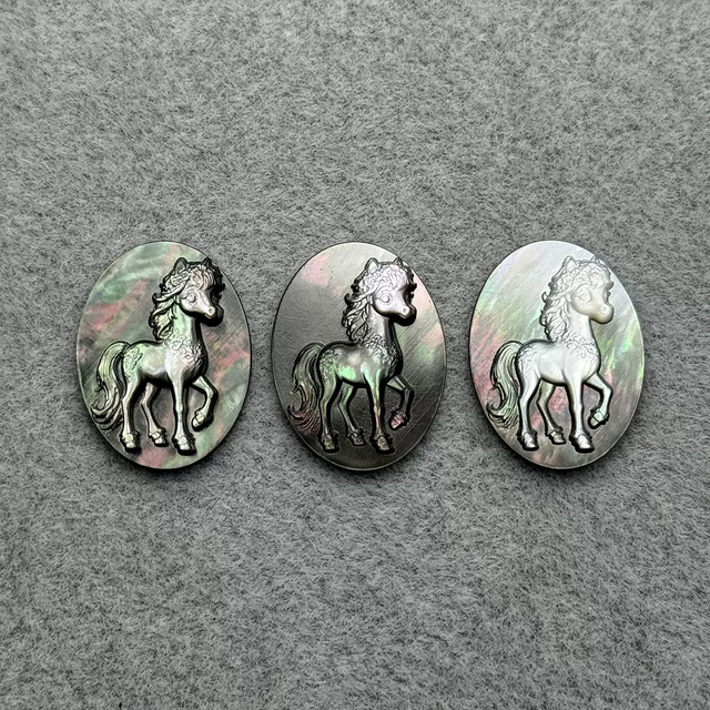 Natural Mother of pearl animal shape cutting cabochon pendant design jewelry inlay making embossment design women earrings 