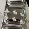 Natural Mother of pearl rabbit shape little things for necklace making flower cutting women bracelet design DIY fashion shape 