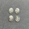 Natural Mother of pearl necklace oval shape carving pendant for women jewelry image design embossment face flower design