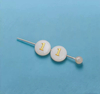 Natural Mother of pearl round beans for necklace design letter cutting small size cabochon bracelet making design shell 