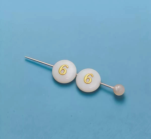 Natural Mother of pearl round beans for necklace design letter cutting small size cabochon bracelet making design shell 