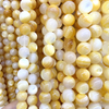 Natural Mother of pearl ball shape design necklace design for women jewelry making yellow shell bracelet design chain design
