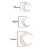 Natural Mother of pearl moon shape cabochon cutting jewelry design making female charm necklace design pendant using trendy