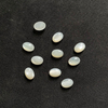 Natural Mother of pearl cabochon oval shape rings egg shape jewelry inlay design for women chain making small beads parts