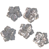 Natural Mother of pearl flower design cutting for earring yellow flower handmade pendant making small beads parts necklace 