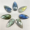 Natural Mother of pearl drop shape face cutting pendant crystal stone cabochon big size agate jewelry for DIY design making