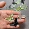Natural Mother of pearl butterfly shape cutting agate stone jewelry pendant design necklace making jade animal shape carving 