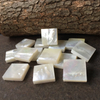 Natural Mother of pearl square shape cutting high thickness for jewelry pendant making white shell oval shape earring design 