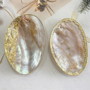 Natural Mother of pearl case for soap beauty making lady make up white shell ashtray jewelry design original shell 