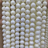 Natural Mother of pearl round ball necklace design white mop conch shell for women chain design making bracelet DIY beads 