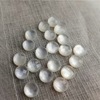 Natural Mother of pearl small cabochon design cutting earrings design jewelry making face cutting round beans abalone shell 