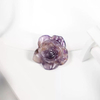Natural Mother of pearl flower shape cutting earrings design making inlay jewelry stone crystal for women necklace using small beans 