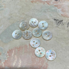 Natural Mother of pearl button shape cutting for clothing making small beans image design women jewelry using animal design 