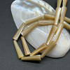 Natural Mother of pearl brown color drop shape necklace fashion design for women jewelry making long shape bracelet DIY 