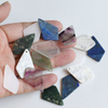 Natural Mother of pearl rhombic shape cutting thin face for pendant design women jewelry rose stone flat shape fashion lapis blue
