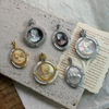 Natural Mother of pearl image cutting for pendant design making cameo design beauty face embossment cabochon for rings inlay